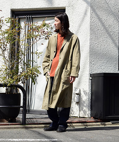 OLDMAN'S TAILOR[オールドマンズテーラー] 23SS GARMENT DYE SHOP COAT