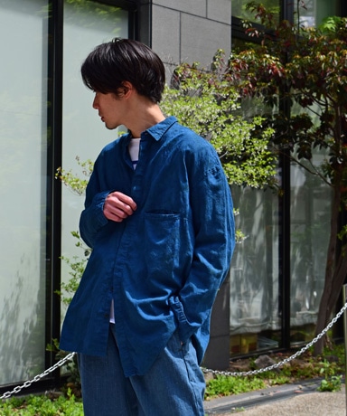 OUTIL[ウティ] 23SS Chemisier Sirod [Indigo]