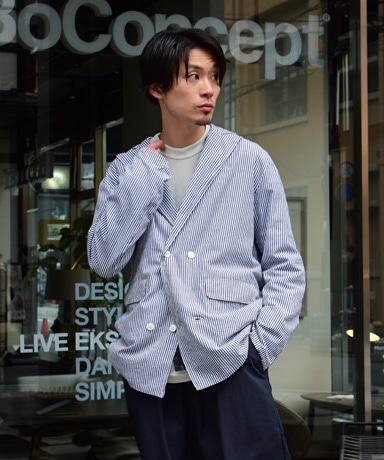 SEEALL[シーオール] 23SS Oversized Kingston Jacket [Stripe]