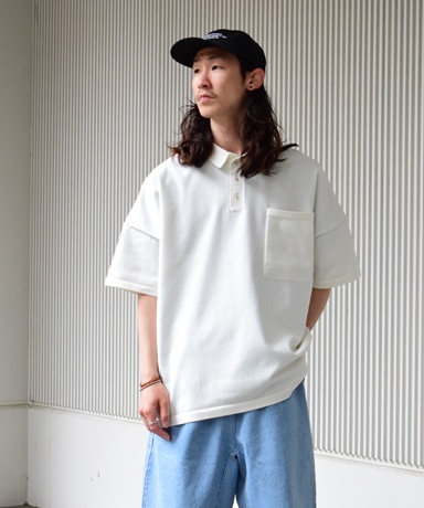F/CE.[エフシーイー] 23SS Ecopet Polo Knit [White]