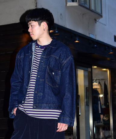 orSlow [オアスロウ] 23AW TYPE1 40S PTD FRONT BLOUSE [ONE WASH]