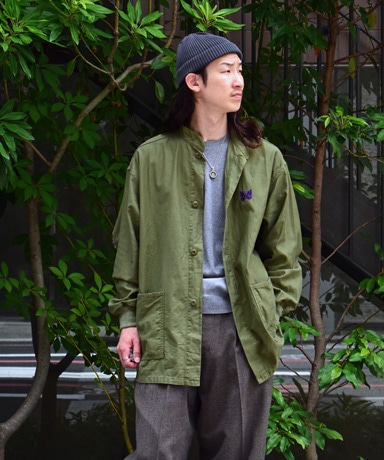 S.C. Army Shirt-Back Sateen(S(MEN) Black/ブラック): NEEDLES