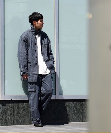 OUTIL[ウティ] 23AW MANTEAU LOUEY / PANTALON BLESLE [GRY]