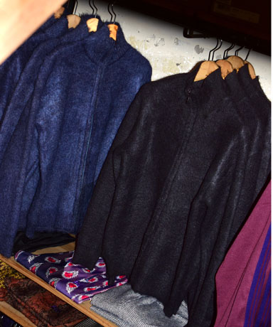 NEEDLES[ニードルズ] 23AW Zipped Mohair Cardigan-Solid[BLK/NVY/EME]