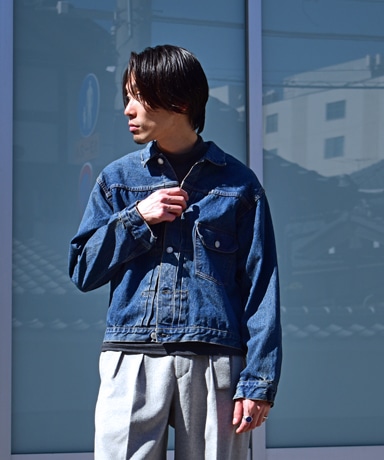 オアスロウ　Type1 40's Pleated Front Blouse Type1 40's Pleated Front Blouse Used Wash (Unisex)(0 2Year