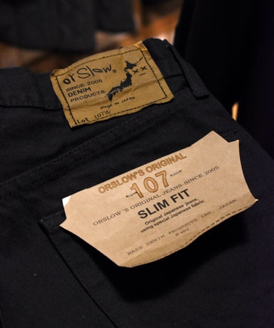 orSlow [オアスロウ] 24SS 107 IVY FIT BLACK DENIM