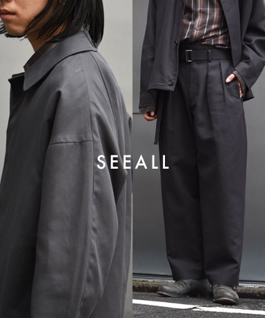 SEEALL[シーオール] OVERSIZED BLOUSON/MANCHESTER PANTS [ANTRACITE]