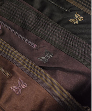 NEEDLES 24AW Track Crew Neck Shirt / Track Pant / H.D. Track Pant [DK PPL/DK BRN/BLK] launch.