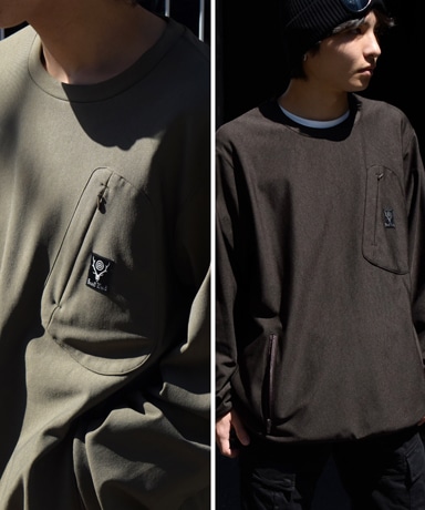 SOUTH2 WEST8-C/N SCOUTING SH TRICOT JERSEY ［OLV/BRN/BLK］