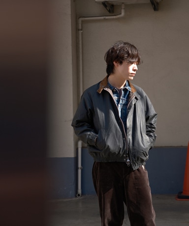 BARBOUR WAY OF LIFE [Transport Stand Collar Wax Blouson]