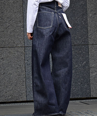 Graphpaper[グラフペーパー]Selvage Denim Two Tuck Wide Pants-Rigid(1981Lady’s)