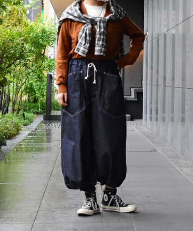 HAVERSACK/8分丈ワイドフレアーデニムパンツ(1981Lady’s)