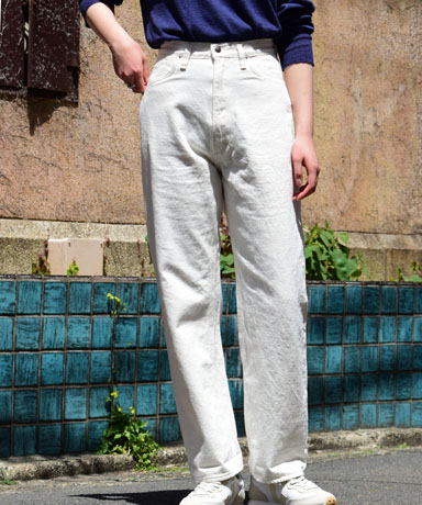 orSlow / High Waist Selvedge White Denim Pants (Jasmin) (1981Lady's)