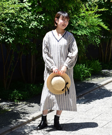 HAVERSACK / Vネックロングワンピース (1981Lady’s)