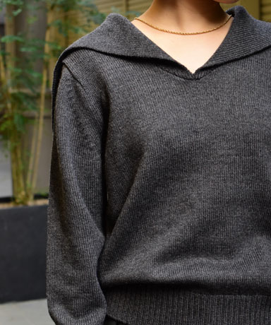 LOEFF / ウール 5G セーラーカラーニット (1981Lady's)