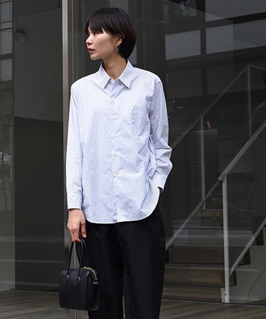 CIOTA/Regular Collar Shirt-Pencil Stripe(1981 Lady's)