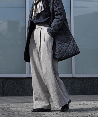 ATON / Linen Ramie Top | Wide Pants (1981Lady’s)