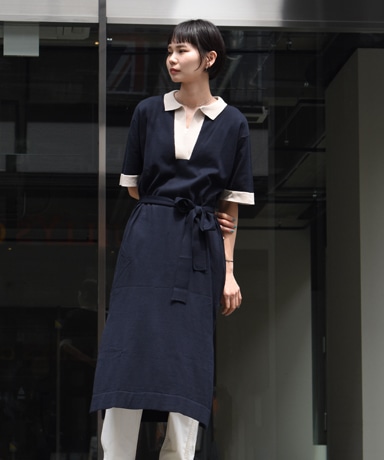 JOHN SMEDLEY / ISHA [Navy×Almond] (1981 Lady's)