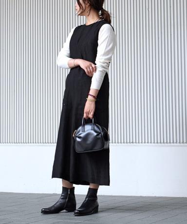 R&D.M.CO- / Densely Linen Combinaison [Black] (1981 Lady's)