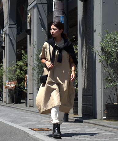 TRAVAIL MANUEL グログランボタンパーカ オリーブ TRAVAIL MANUEL グログランボタンパーカ オリーブ（TRAVAIL