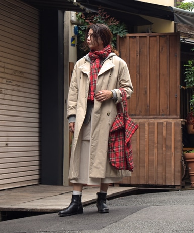 R&D.M.Co- / PUFF COAT / CORDUROY POCKET SKIRT / TOTE BAG / STOLE