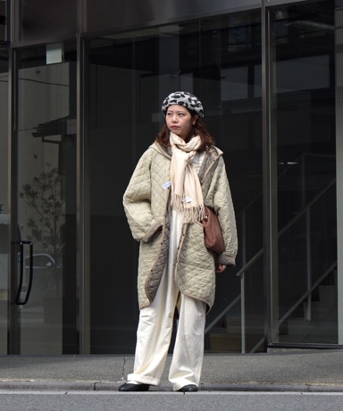 LAVENHAM-LOFTMAN SP GATHER WAIST JACKET (BEG) / styling sample part 3.