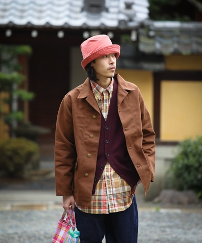 BONCOURA US ARMYカバーオール [ブラウン]