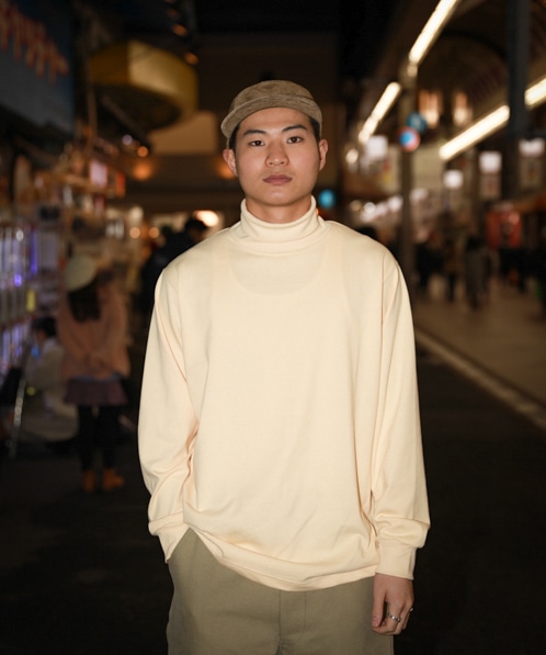 DRESS Cyclist Turtle Neck [Pale Yellow]