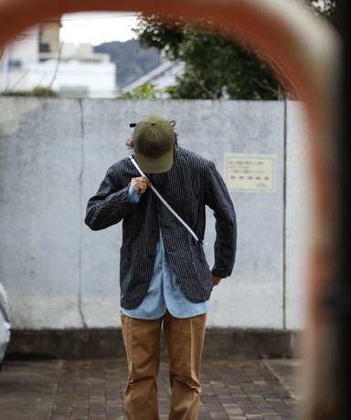 Bedford Jacket LC Stripe [Navy×Grey]