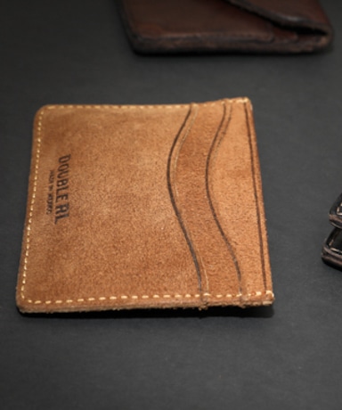RRL Roughout Suede Billfold Wallet/Roughout Suede Card Holder