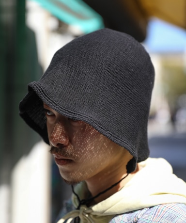 bocodeco Cotton Knit Hood [Black]