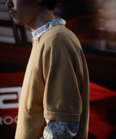 A.PRESSE Vintage Sweatshirt [Yellow]