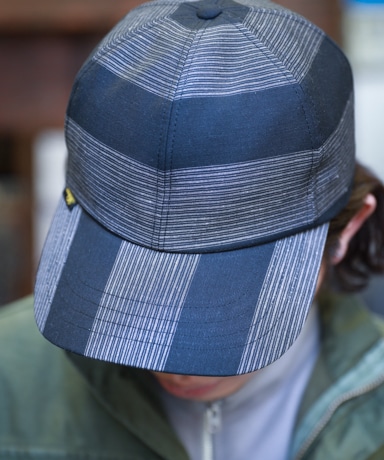 AUBERGE CAP [Black×Beige Stripe]