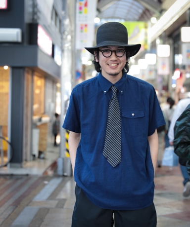 ENGINEERED GARMENTS Popover BD Shirt [Navy]