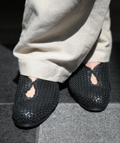 Tear Pumps Mesh(Oiled Baby Calf)(5(MEN) Black/ブラック): Post