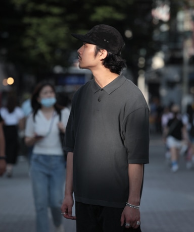 alvana Luster 16 Polo SS Knit [Charcoal]