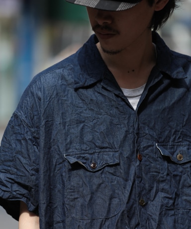 The crooked Tailor Regular collar short sleeve over work shirts