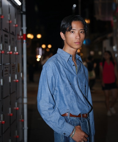 Washed Denim Shirt(1(MEN) Indigo/インディゴ): A.PRESSE