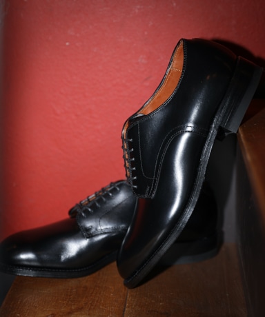 ALDEN 6-EYE PLAINE TOE OX. [Black/#53507]