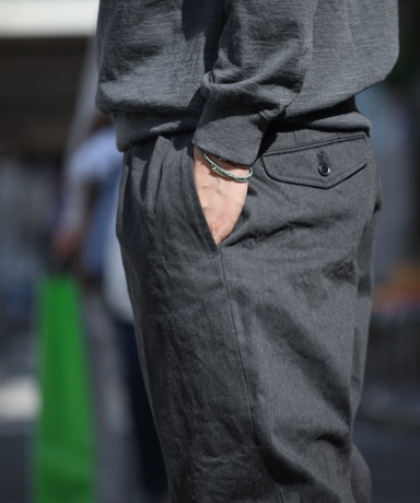 BROWN by 2-tacs Straight Slacks [Charcoal]