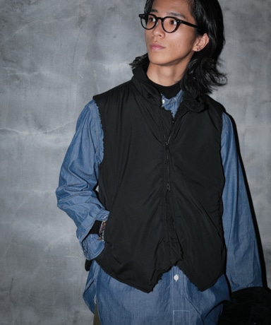 ENGINEERED GARMENTS LL Vest [Black(PC Poplin)]