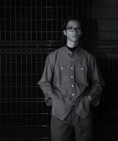 ENGINEERED GARMENTS Work Shirt [Blue(Cotton Chambray)]