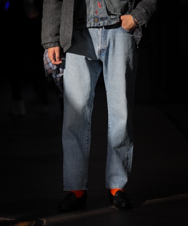 A.PRESSE Washed Denim Pants [Indigo]