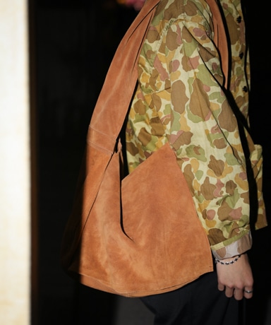 SEVEN BY SEVEN LEATHER SHOULDERR BAG COW SPLIT [BROWN]