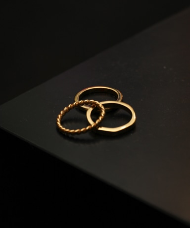 XOLO JEWERLY Triple Ring [24K Coating]