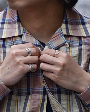 AiE Painter Shirt [Yellow(Cotton Seersucker Plaid)]