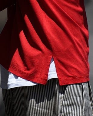 MAATEE&SONS 和紙 BOAT LONG SLEEVE [FADE BLACK/RED]