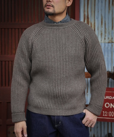 BONCOURA Fisher Man Sweater Premium Merino [Natural Brown]