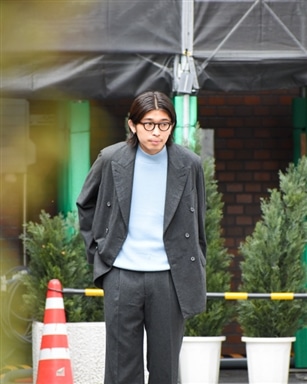 MAATEE&SONS DOUBLE WASHED EM JACKET FLANNEL [Charcoal]