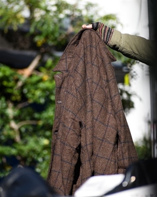 MAATEE&SONS WASHED WORK COAT [Brown Check/Green Check]